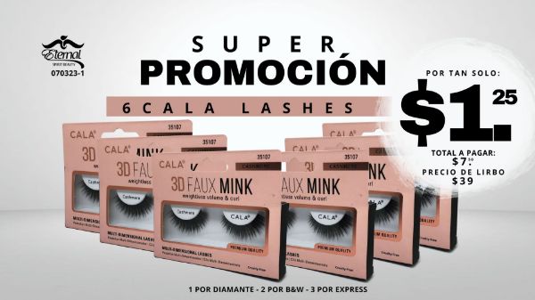 Imagen de Promo 070323-01 (3 E) Especial Faux Lashes (Pestañas Postizas)