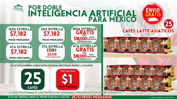 Imagen de Promocion 030824-4 (6 E) Incentivo Inteligencia Artificial Doble para Mexico