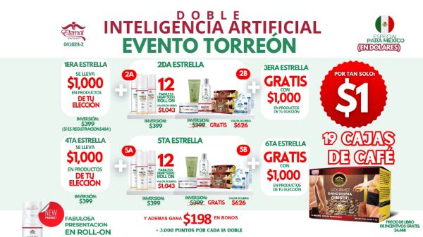 Imagen de Promocion 041024-2 (6 E) Incentivo Inteligencia Artificial Doble Mexico (Cafe)