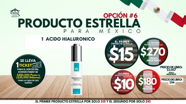 Imagen de Promocion 051524-3 (1 E) Producto Estrella para Mexico Opcion #6 (Acido Hialuronico) 122623 (Primero)