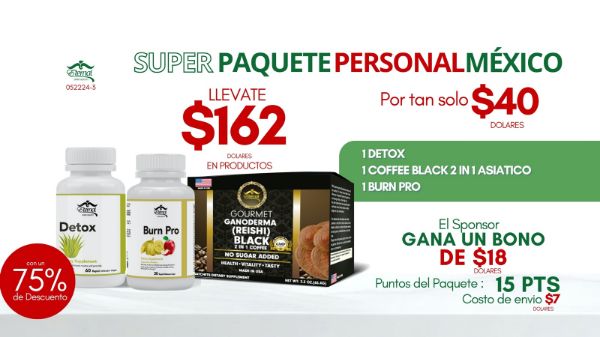 Imagen de Super Paquete Personal Perdida de Peso 052224-3 $162 en productos