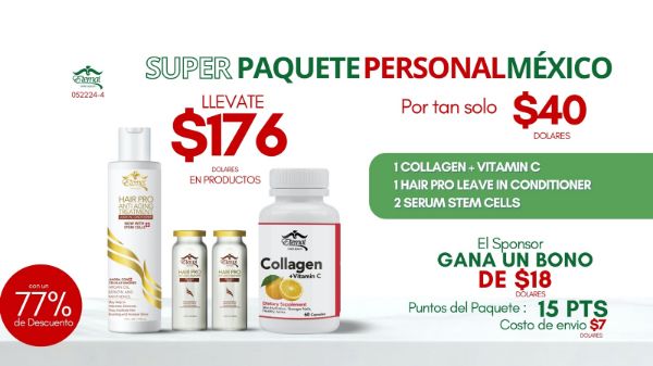 Imagen de Super Paquete Personal Cabello 052224-4 $176 en productos