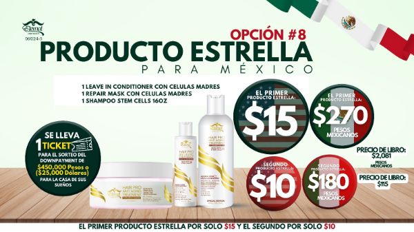 Imagen de Promocion 061024-3 (2 E) Producto Estrella para Mexico Opcion #8 (Cabello) 122623