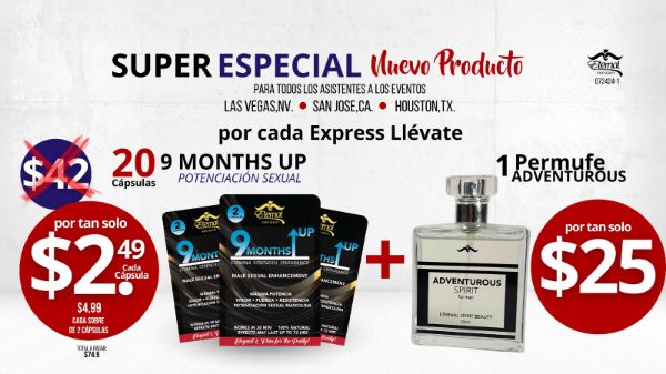 Imagen de Promocion 072424-1 (1 E): 20 Capsulas de 9 Months Up y 1 Perfume