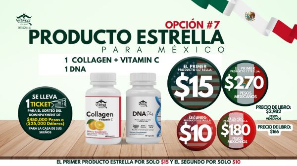 Imagen de Promocion 051524-4 (1 E) Producto Estrella para Mexico Opcion #7 (Vitaminas) 122623 (Segundo) [DESPACHO EN USA]