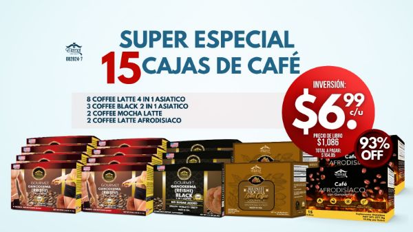 Imagen de Promocion 082824-7 (1 E): 15 Cafes Variados