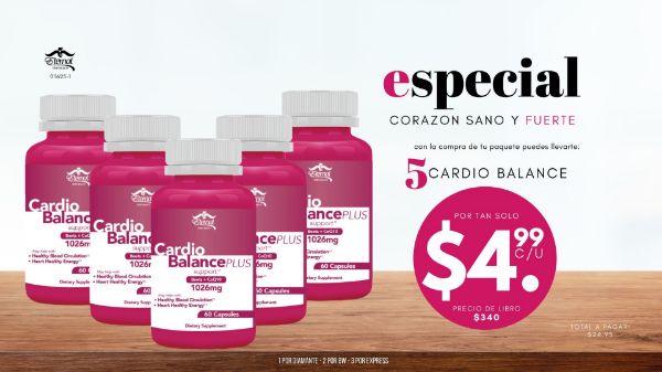 Imagen de Promocion 011625-1 (1 D): Especial Corazon Sano y Fuerte (5 Cardio Balance Plus)