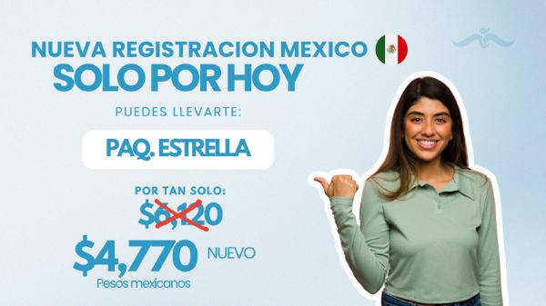 Imagen de Nuevo Paquete Registracion Estrella Eternal Mexico (Inversion 4770 MXN) para despacho en Mexico