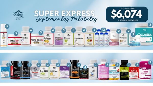 Imagen de Super Express Recompra Suplementos $6074 en Productos