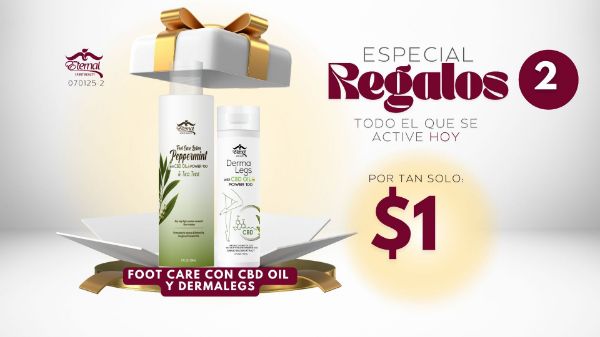 Imagen de Promo 070125-2 (1D): Foot Care Con CBD oil y Dermaleg