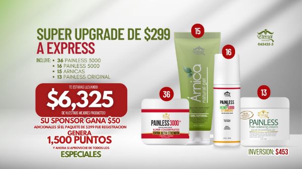 Imagen de Super Paquete Upgrade Recompra 062425-1 $6325 en productos