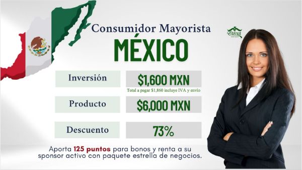 Imagen de Paquete Consumidor Personal - Eternal Mexico (Despacho en USA) 334 USD en productos